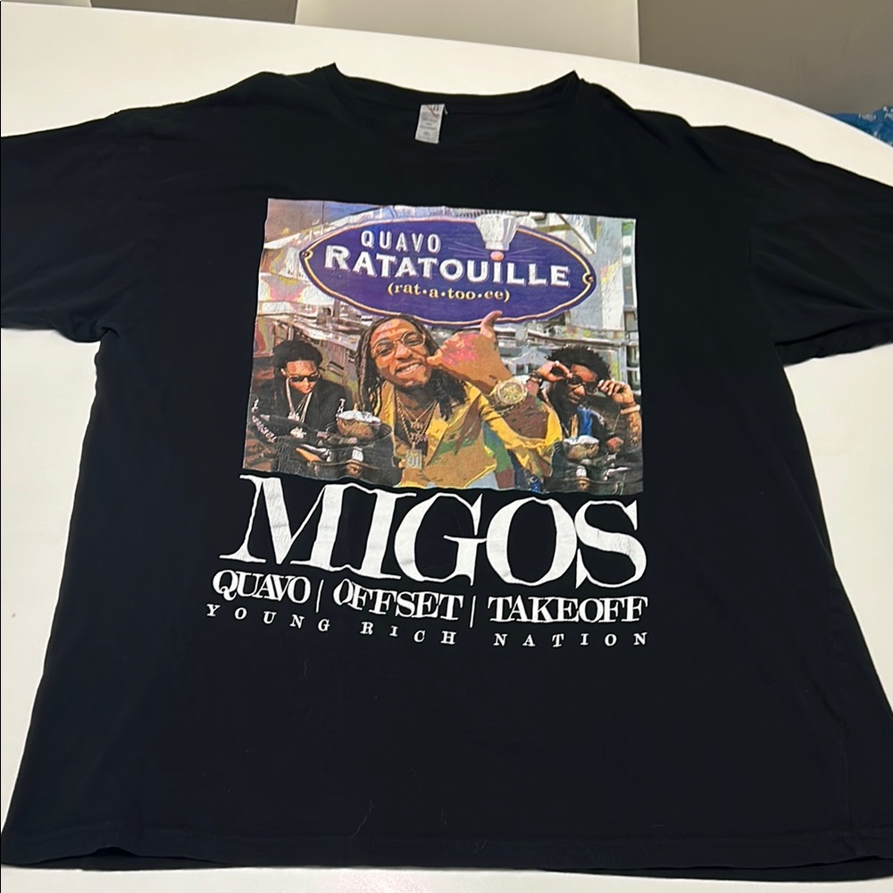 Migos concert graphic print T-SHIRT Vintage / Streetwear Tee Hip Hop Style sz XL